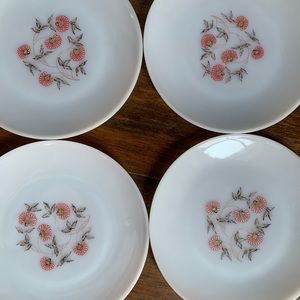 Vintage Fire King Dinner Plates-Fleurette Design